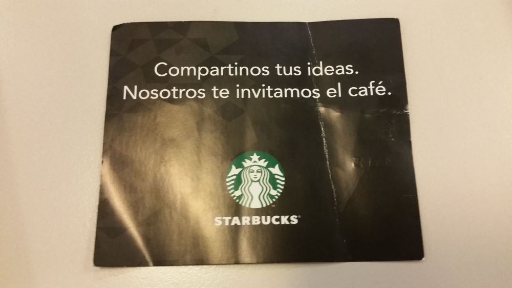 Starubucks Folleto