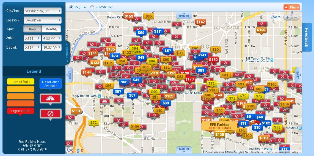 Best Parking Washington 2