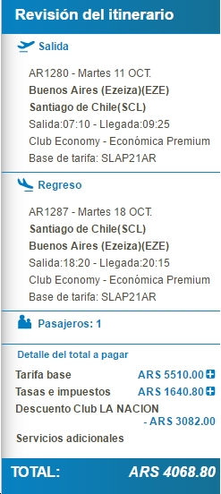 AR Club LN 50 dto BUE SCL