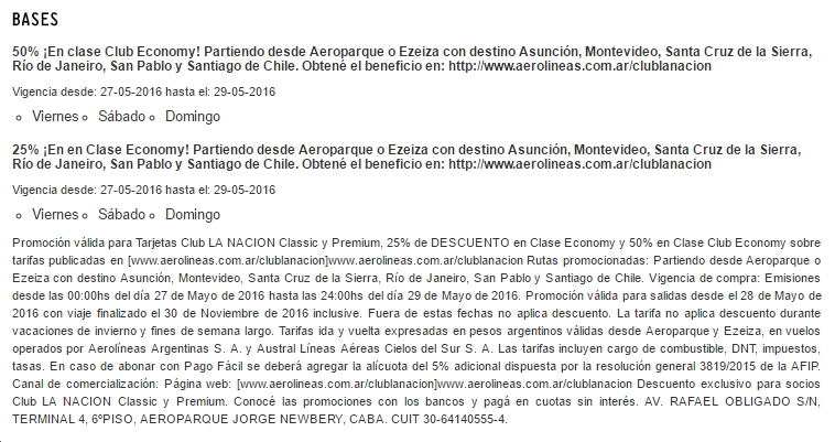 AR Club LN 50 dto letra chica