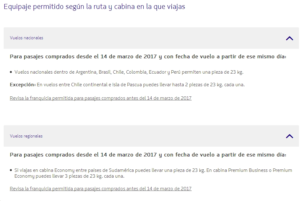 LATAM Equipaje Bodega 3